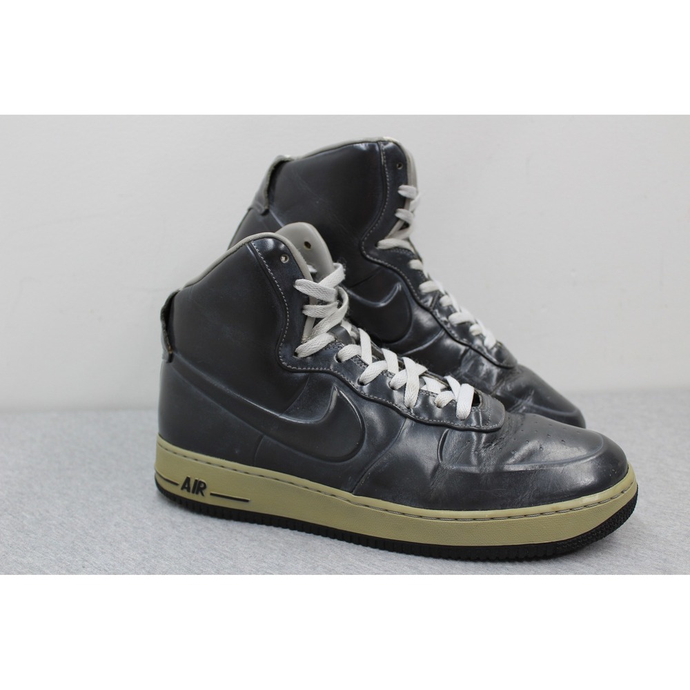 Nike Shoes Mens 10 Grey Air Force 1 High Premium VT Vac-Tech 469775-001 Leather